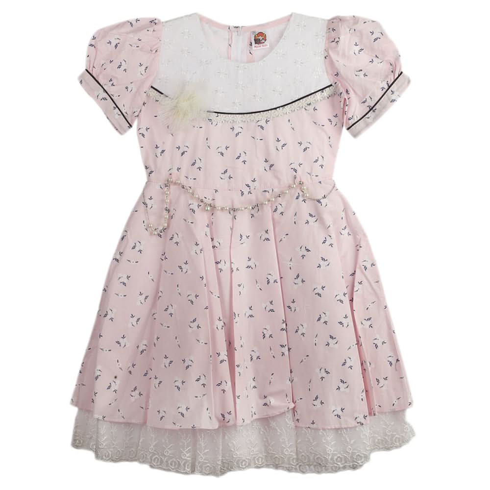 Girls Fancy Frock - Light Pink, Girls Frocks, Chase Value, Chase Value