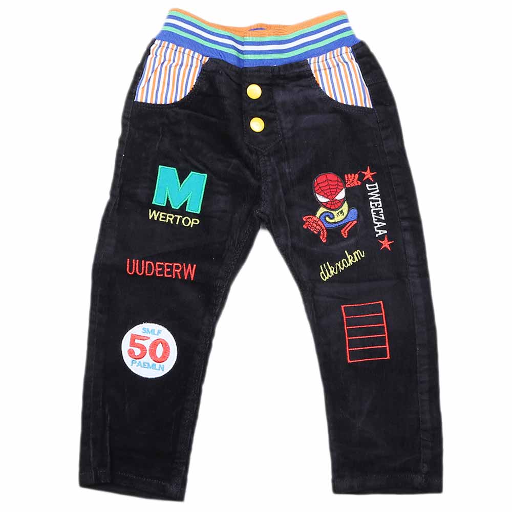 Boys Corduroy Pant - Black, Kids, Boys Pants, Chase Value, Chase Value
