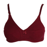 Women's Cotton Bra (B13217) - Maroon, Women, Bras, Chase Value, Chase Value