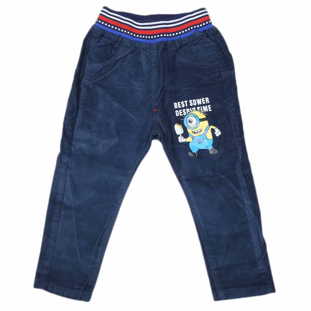 Boys Corduroy Pant - Navy Blue, Kids, Boys Pants, Chase Value, Chase Value