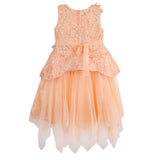 Girls Fancy Frock - Peach, Girls Frocks, Chase Value, Chase Value