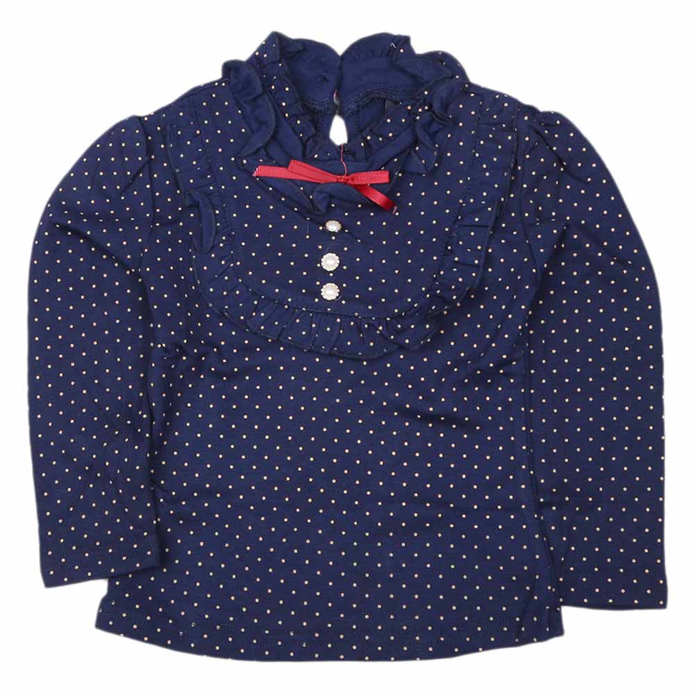 Girls Full Sleeves T Shirt - Navy Blue, Kids, Girls T-Shirts, Chase Value, Chase Value
