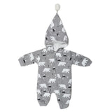 Newborn Boys Full Sleeves Romper - Grey, Kids, New Born Boys Rompers, Chase Value, Chase Value