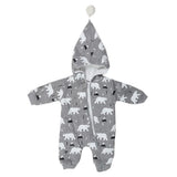 Newborn Boys Full Sleeves Romper - Grey, Kids, New Born Boys Rompers, Chase Value, Chase Value