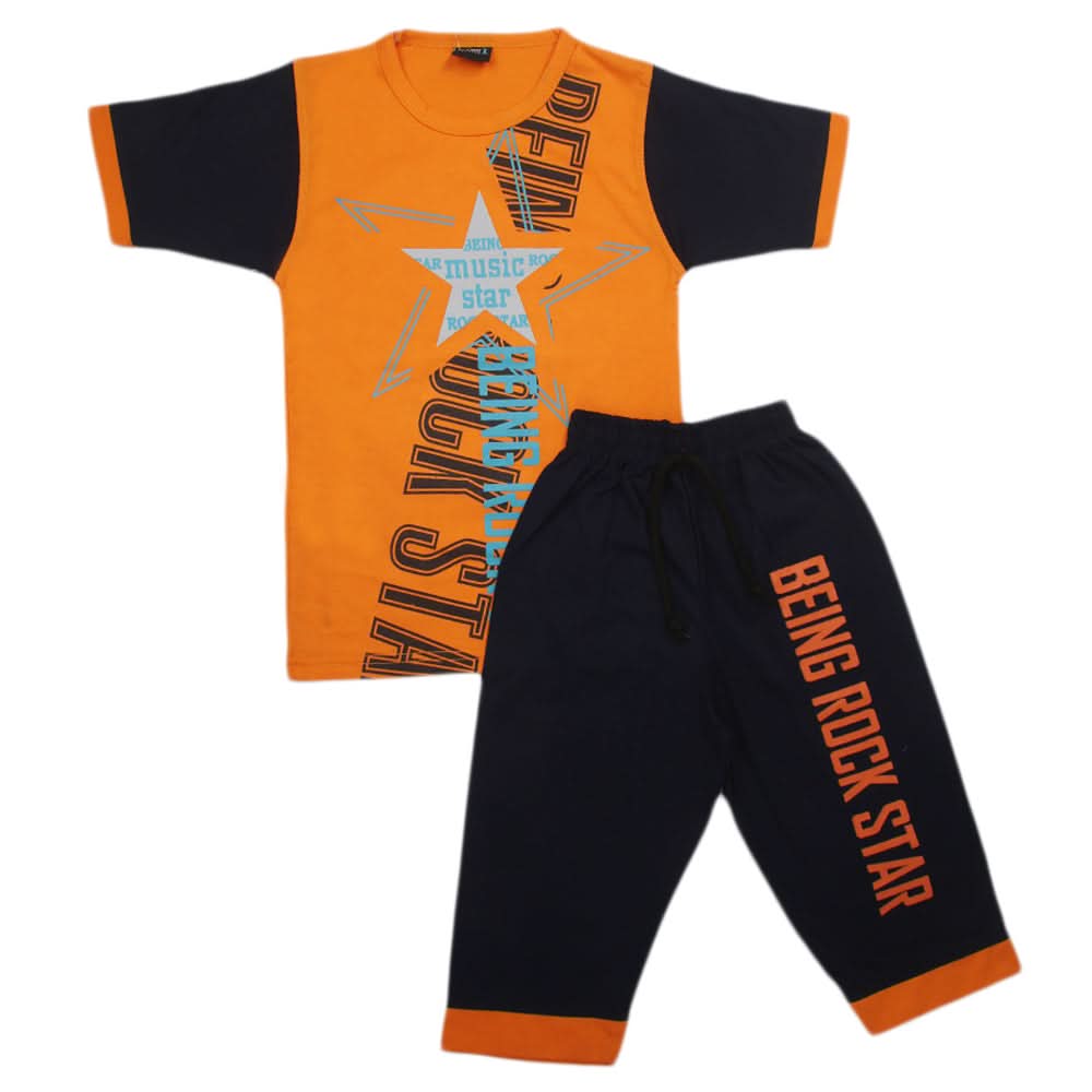 Boys Short Suit - Orange, Boys Sets & Suits, Chase Value, Chase Value