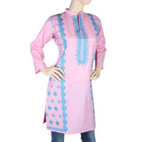 Women's Embroidered Kurti - Pink, Women, Ready Kurtis, Chase Value, Chase Value