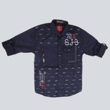 Boys Casual Shirt Full Sleeves - Nay Blue, Kids, Boys Shirts, Chase Value, Chase Value