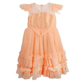 Girls Fancy Frock - Peach, Girls Frocks, Chase Value, Chase Value