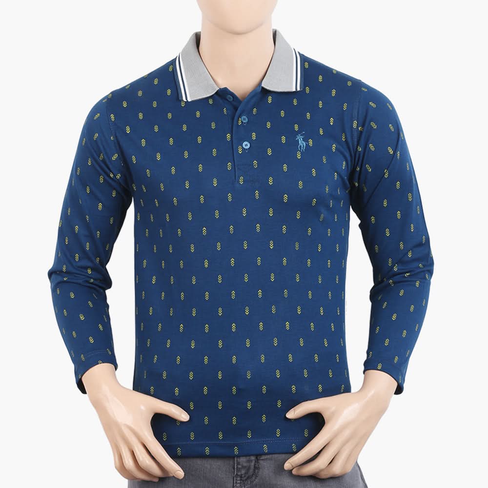 Men's Full Sleeves T-Shirt - Blue, Men's T-Shirts & Polos, Chase Value, Chase Value
