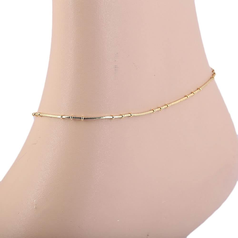 Women's Anklet - Golden, Women, Foot Jewellery, Chase Value, Chase Value