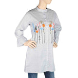 Women's Embroidered Kurti With Front Button - White, Women's Fashion, Chase Value, Chase Value