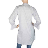 Women's Embroidered Kurti With Front Button - White, Women's Fashion, Chase Value, Chase Value