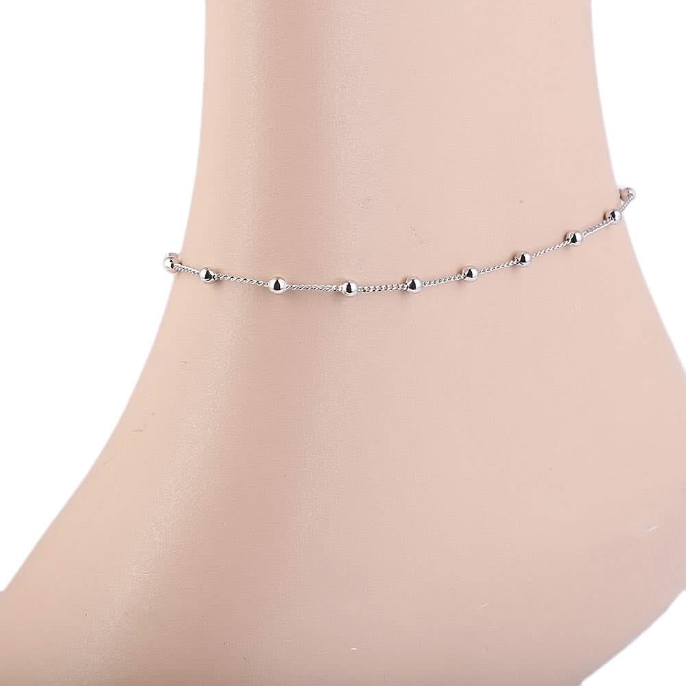 Women's Anklet - Silver, Women, Foot Jewellery, Chase Value, Chase Value