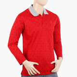 Men's Full Sleeves T-Shirt - Red, Men's T-Shirts & Polos, Chase Value, Chase Value