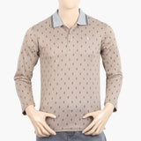 Men's Full Sleeves T-Shirt - Light Brown, Men's T-Shirts & Polos, Chase Value, Chase Value