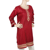 Women's Embroidered Kurti - Maroon, Women, Ready Kurtis, Chase Value, Chase Value