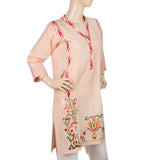 Women's Embroidered Kurti - Peach, Women, Ready Kurtis, Chase Value, Chase Value