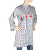 Women's Embroidered Kurti With Front Button - Black, Women's Fashion, Chase Value, Chase Value