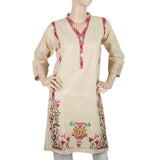 Women's Embroidered Kurti - Fawn, Women, Ready Kurtis, Chase Value, Chase Value