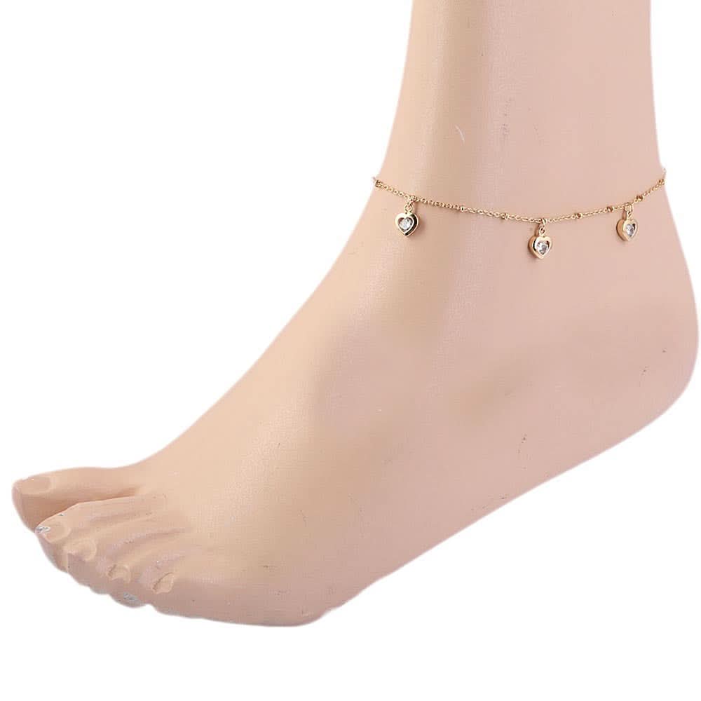 Women's Anklet - Golden, Women, Foot Jewellery, Chase Value, Chase Value