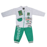 Boys Full Sleeves 3Pcs Suit 1915 - Green, Kids, Boys Sets And Suits, Chase Value, Chase Value