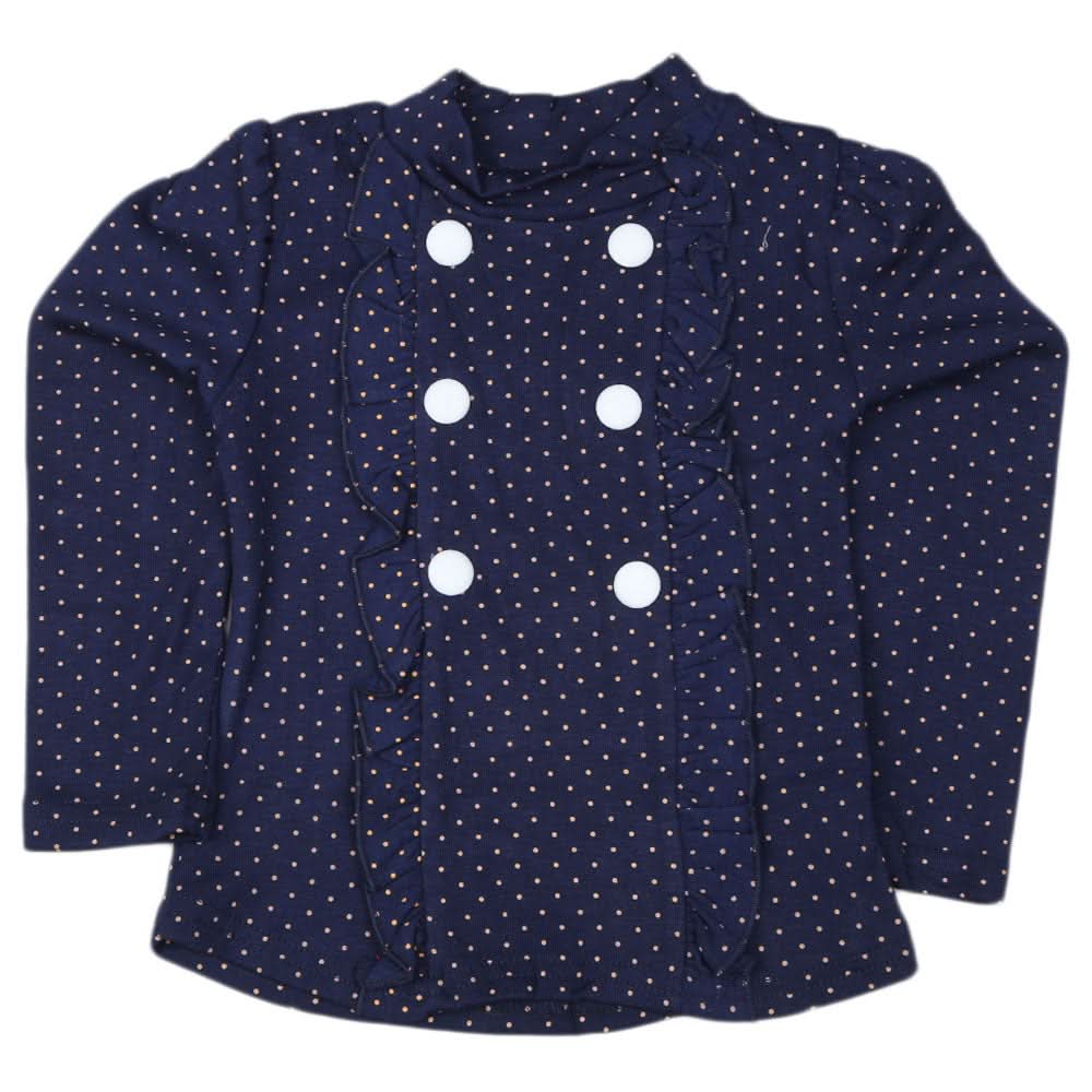 Girls Full Sleeves T Shirt - Blue, Kids, Girls T-Shirts, Chase Value, Chase Value