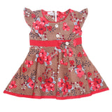 Newborn Girls Frock - Brown, Kids, Newborn Girls Frocks, Chase Value, Chase Value
