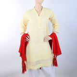 Women's Jacquard Paranda Dupatta - Red, Women, Dupatta, Chase Value, Chase Value