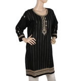 Women's Embroidered Kurti - Black, Women, Ready Kurtis, Chase Value, Chase Value