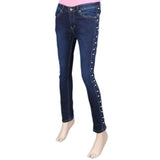 Women's Denim Pant - Dark Blue, Women, Pants & Tights, Chase Value, Chase Value