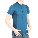 Men's Half Sleeves T-Shirt - Steel Blue, Men, T-Shirts And Polos, Chase Value, Chase Value