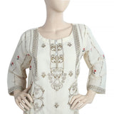 Women's Paper Cotton 03 Pcs Stitched Suit - 05 - Cream, Women, Shalwar Suits, Chase Value, Chase Value