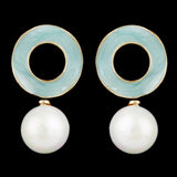 Women's Ear Tops - Light Green, Women, Earrings & Tops, Chase Value, Chase Value