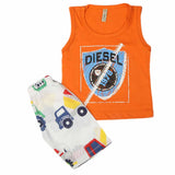 Boys Sando Suit - Orange, Kids, Boys Sets And Suits, Chase Value, Chase Value