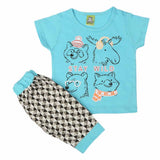 Newborn Boys Half Sleeves Suit - Light Blue, Kids, NB Boys Sets And Suits, Chase Value, Chase Value