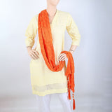 Women's Jacquard Paranda Dupatta - Orange, Women, Dupatta, Chase Value, Chase Value