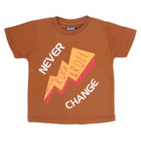Boys Half Sleeves T-Shirt - Brown, Kids, Boys T-Shirts, Chase Value, Chase Value