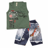 Boys Sando Suit - Green, Kids, Boys Sets And Suits, Chase Value, Chase Value