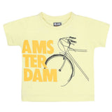 Boys Half Sleeves Printed T-Shirt - Lemon, Kids, Boys T-Shirts, Chase Value, Chase Value