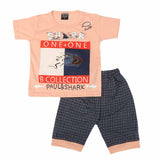 Boys Half Sleeves Suit 1311 - Peach, Kids, Boys Sets And Suits, Chase Value, Chase Value