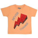 Boys Half Sleeves T-Shirt - Peach, Kids, Boys T-Shirts, Chase Value, Chase Value