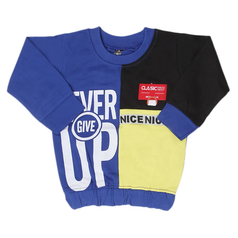 Boys Full Sleeves T-Shirt - Royal Blue, Kids, Boys T-Shirts, Chase Value, Chase Value