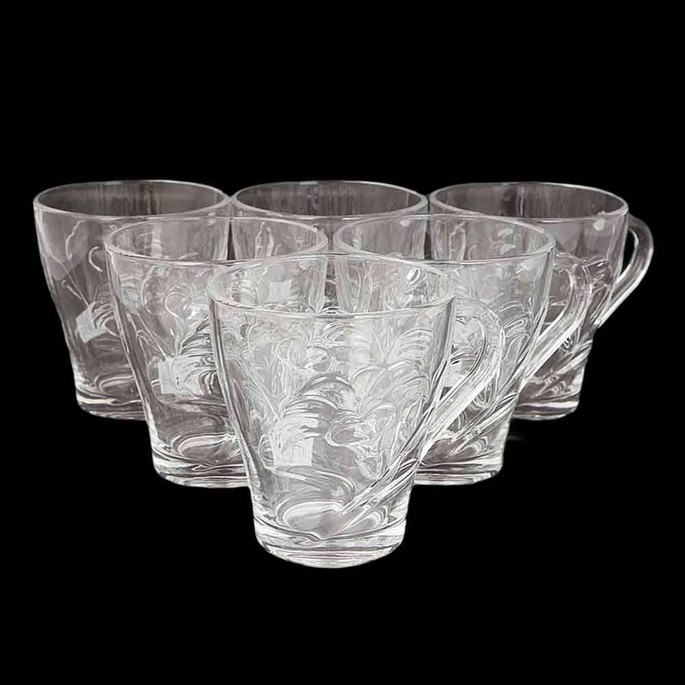 Glass Mugs 6 Pcs Set, Home & Lifestyle, Glassware & Drinkware, Chase Value, Chase Value