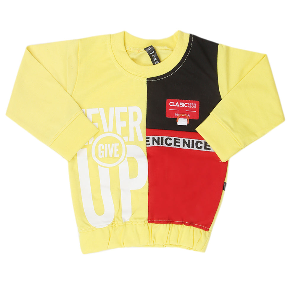 Boys Full Sleeves T-Shirt - Yellow, Kids, Boys T-Shirts, Chase Value, Chase Value