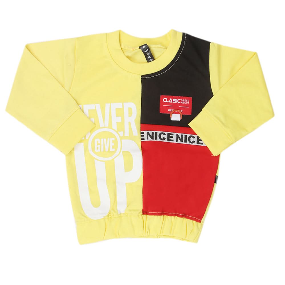 Boys Full Sleeves T-Shirt - Yellow, Kids, Boys T-Shirts, Chase Value, Chase Value