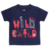 Boys Half Sleeves Printed T-Shirt - Navy Blue, Kids, Boys T-Shirts, Chase Value, Chase Value