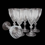 Diamond Stem 6 Pcs Glass Set, Home & Lifestyle, Glassware & Drinkware, Chase Value, Chase Value