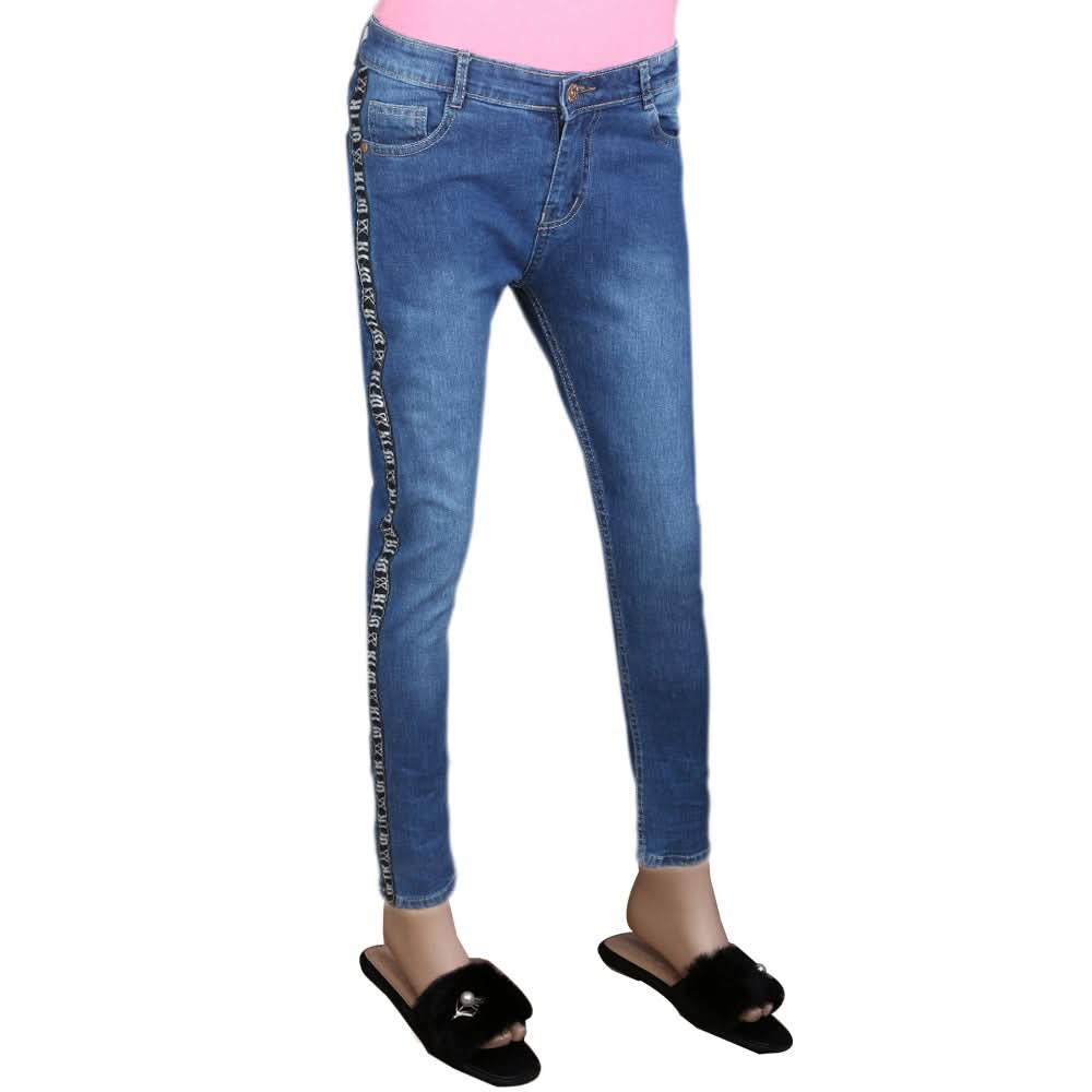 Women's Denim Pant - Blue, Women, Pants & Tights, Chase Value, Chase Value