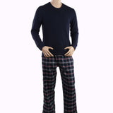 Men's Thermal Sleepwear 2 Pcs Set - Black Blue, Men, Nightwear, Chase Value, Chase Value