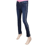 Women's Denim Pant - Dark Blue, Women, Pants & Tights, Chase Value, Chase Value